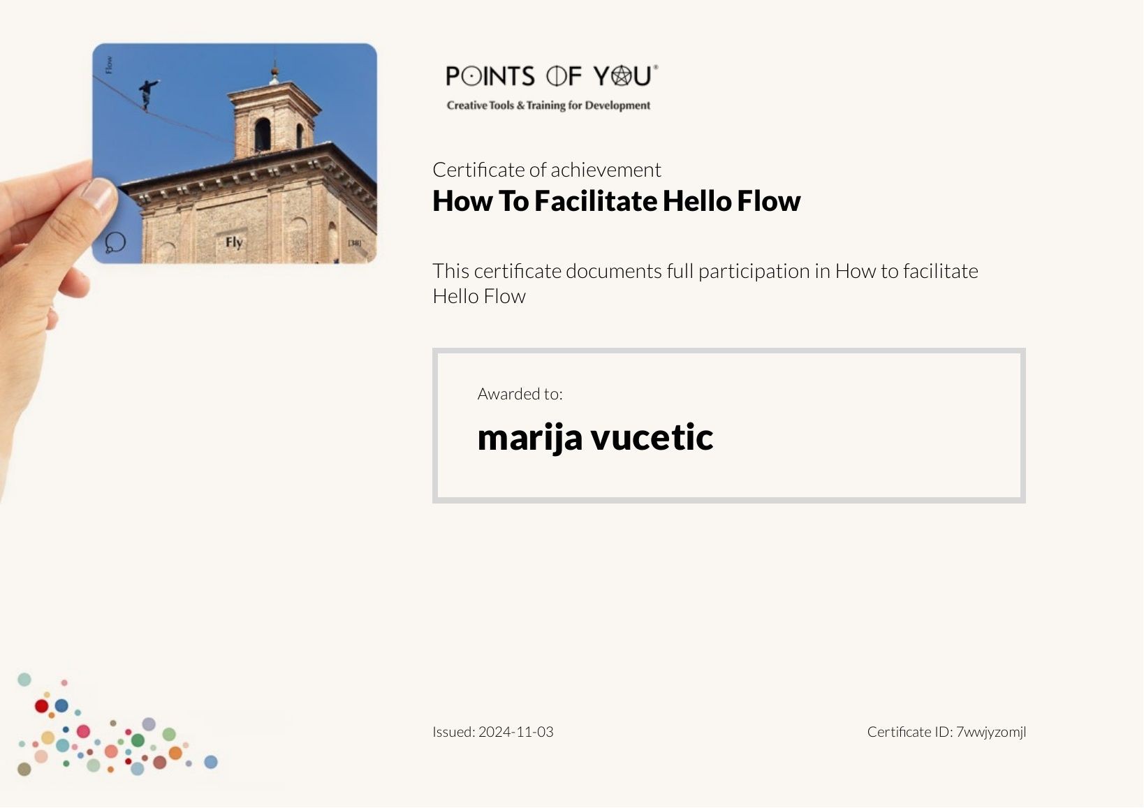 Points of You® – Hello Flow Facilitator